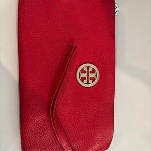 Tory Burch wristlet wallet Red